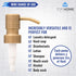 Stainless Steel Soap and Lotion Dispenser Pumps, Replacement for Your Bottles (Bronze, 2 Pack)...
