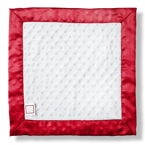 SwaddleDesigns Baby Lovie, Small Security Blanket, Plush Dots with Satin Trim, Red, 14 x 14 inches (36 x 36 cm)...