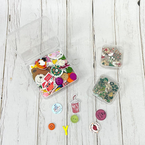 20pcs Small Plastic Storage Boxes Square Clear Containers with Lids Craft Organizers for Small Items, Bead, Jewelry, Office Supplies, 5 Sizes...