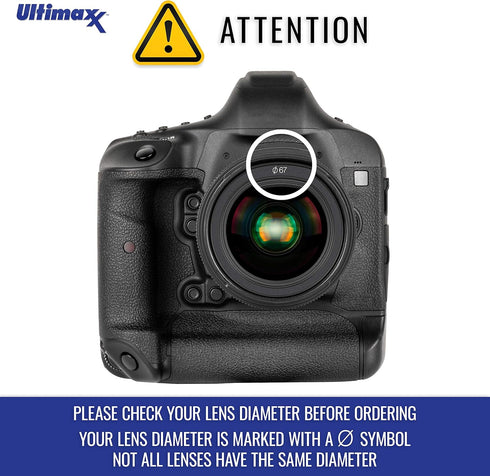 40.5MM Ultimaxx Professional Four Piece HD Macro Close-up Filter Kit (1, 2, 4, 10 Diopter Filters) for Camera Lens with 40.5MM Filter Thread and P...