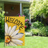 Daisy Summer Garden Flag 12x18 inches Double Sided, Seasonal Floral Welcome Farmhouse Patio Burlap Garden flag, Outdoor decoration small flag (yel...