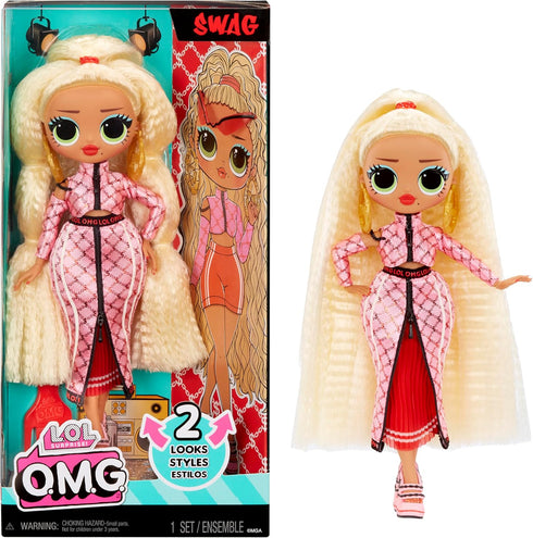 LOL Surprise OMG Swag Fashion Doll with Multiple Surprises Including Transforming Fashions and Fabulous Accessories – Great Gift for Kids Ages 4+...