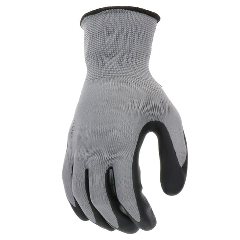 John Deere JD37215-L Men's Nitrile Textured Grip, Abrasion Resistant, Slip Resistant, Gray, Black, Large...