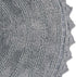 DII Crochet Collection Reversible Bath Mat, Round, 27.5" Diameter, Gray...