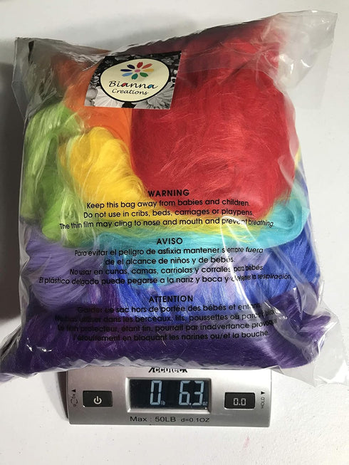 Bianna Creations 6oz Mixed Random Colors Craft Faux Fur Scrap Bag, Remnant Pieces Scrappy Artificial Fake for DIY Crafting Project, Gnome Beard Ma...