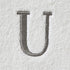 SKL Home Casual Monogram Hand Towel (2-Pack), U, 16x26, White...