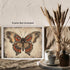 Posterizer 1 pcs- Orange and brown butterfly in a rustic brown background-Art for Animal Lovers-Floral Botanical Art- Gift for Men Women -Living R...