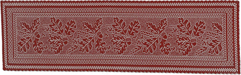 Heritage Lace Oak Leaf 14x48 Runner, Dark Paprika...