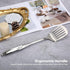 Kitchen Utensils, Contains Soup ladle, Spaghetti Claw, Wok Turner Shovel, Slotted Turner, Premium Stainless Steel, No rust, Dishwasher Safe (Slott...