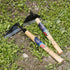 Garden Weeding Sickle/Hand Hoe, Gardening Cutting Grass Sickle, Japanese Sickle Style Hand Weeder Tool with thick Blade&Wooden Handle...