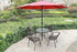SUQ I OME 2 Sets 2 inch Outdoor Patio Parasol Umbrella Hole Ring Plug and Cap Set, for Parasol Umbrella Table Hole Cover Insert(Brown)...