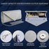 4Pcs Silver Clutch Bag Jewelry Set For Women Rhinestone Shiny Evening Purse Handbag Clutches Purses For Wedding Party Gift (Elegant Style)...