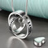 Cremation Jewelry No Longer By My Side, Forever In My Heart Carved Locket Memorial Necklace Keepsake Urn Pendant...