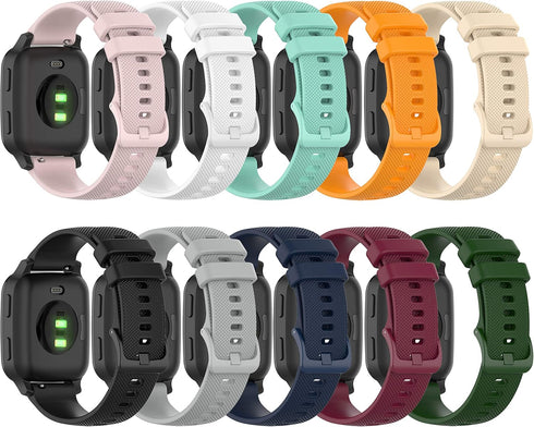 Band for Garmin Venu Sq 2/Music, Soft Silicone Replacement Watch Band for Garmin Venu 2 Plus (No Tracker)...