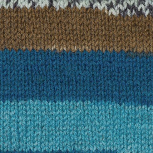 Patons Kroy Socks Yarn, 2-Pack, Route 66 (Blue, Green, and Brown Yarn)......