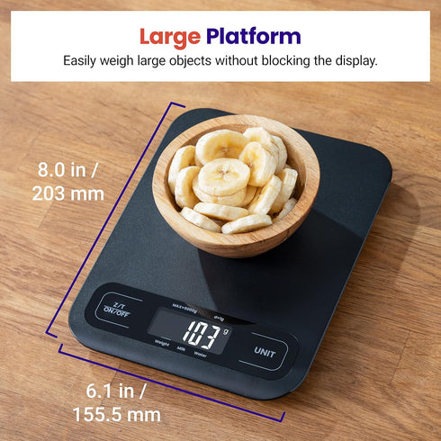 Etekcity Food Kitchen Scale, Digital Mechanical Weighing Scale,Grams and Ounces for Weight Loss, Baking, Cooking, Keto and Meal Prep, Large, Matte...