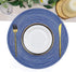 SHACOS Round Braided Placemats 15 inch Set of 6 Washable Kitchen Table Placemats for Home Wedding Party (Blue White, 6)...