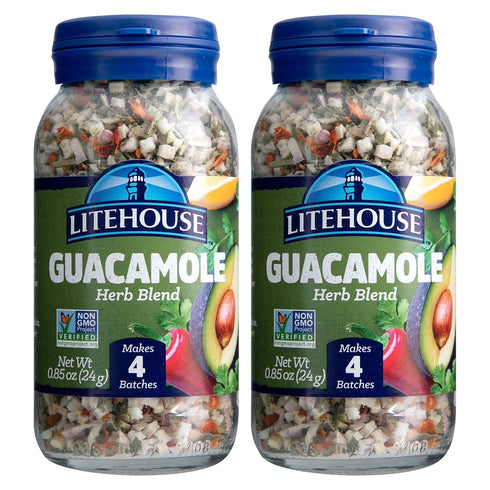 Litehouse Freeze Dried Guacamole Herb Blend - Guacamole Seasoning, Gluten Free, Vegetarian, Keto, Non-GMO, No Refrigeration Required, Great Guacam...