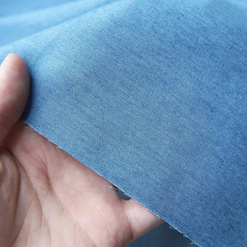 50 × 35cm Pre-Cut Lightweight Thin Denim Cotton Fabric, Doll Clothes Fabric, for Doll Jeans Dresses Jackets, Sewing Supplies, in 4 Colors, Pre-Cut...