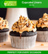 Green Direct Cupcake Liners - Standard Size Cupcake Wrappers to use for Pans or carrier or on stand - White Paper Baking Cups Pack of 500...