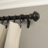 Decopolitan 27865-36BLK Urn Single Rod Set, 36 to 72-Inch, Antique Black...