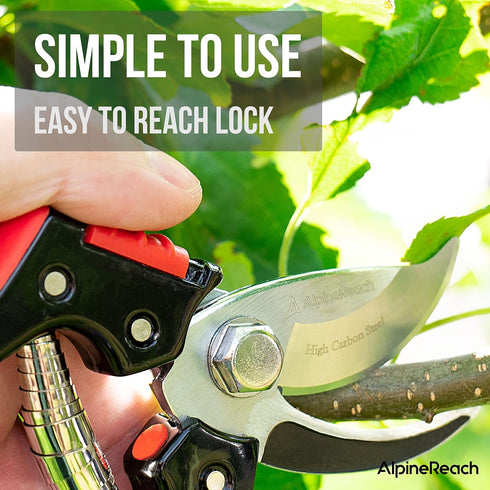 Bypass Pruning Shears for Gardening, Professional & Sharp, Gift Box for Women & Men, Ergonomic 8" Hand Pruner, Wide 3/4” High Carbon Steel Blade t...
