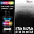 U.S. Art Supply Low Luster Satin Black Airbrush Paint, 8 oz - Premium Ready to Spray Water-Based Acrylic Paint - Artist Canvas, Metal, Leather Sho...
