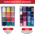 SINGER Double-Sided Thread Spool Organizer - Clear Storage Sewing Box for Embroidery, Craft Room Organization, Stackable Storage Container for Cra...