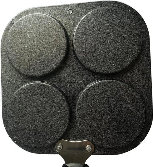 G & D 4-Cup Mini Uttapam Pan Non-stick Frying Pan Egg Pan Mini Pancake Pan Multi Egg Pan...