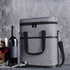 Tirrinia Insulated Wine Gift carrier - 3 Bottle Travel Wine Carry Cooler Tote Bag with Handle and Adjustable Shoulder Strap, Grey...