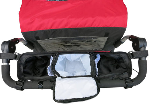 Booyah Double Stroller Organizer - Fits Clevr, Aosom & Best Choice Double Baby & Pet Strollers...
