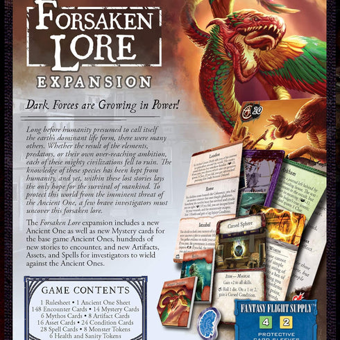 Eldritch Horror Forsaken Lore Board Game EXPANSION | Mystery Game | Cooperative Board Game for Adults and Family | Ages 14+ | 1-8 Players | Avg. P...