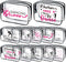 Cosmetic Bag PVC Dance Gift Bulk Bag 12 Pcs 7.1 * 4.7 * 2.4 IN Clear Zipper Toiletry Makeup Bag For Dance Team Girls Women Dance Competition Gifts...
