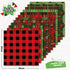 Whaline 24Pcs Christmas Pattern Paper Plaid Scrapbook Specialty Paper Red Green Double Sided Decorative Craft Paper For DIY Card Making Photo Albu...