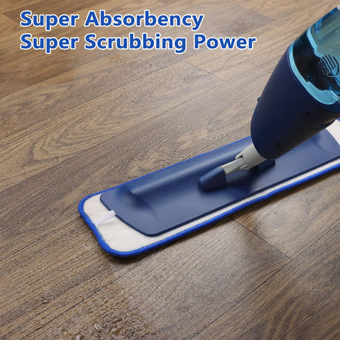 Mop Replacement Pad Compatible with Bona Mop - 18 Inch Reusable Microfiber Cleaning Pad for Hardwood Floors...