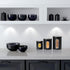 Mixpresso 3-Piece Black Canisters Sets For The Kitchen, Airtight Canister Set With See Through Window, Storage Jars for Coffee Container, Tea Orga...