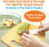 NutriChef 3-Piece Nylon Kitchen Baking Knife Set - Children's Cooking Knives, Safe to Use, Firm Grip, Serrated Edges, Kids' Knives, Protects Littl...