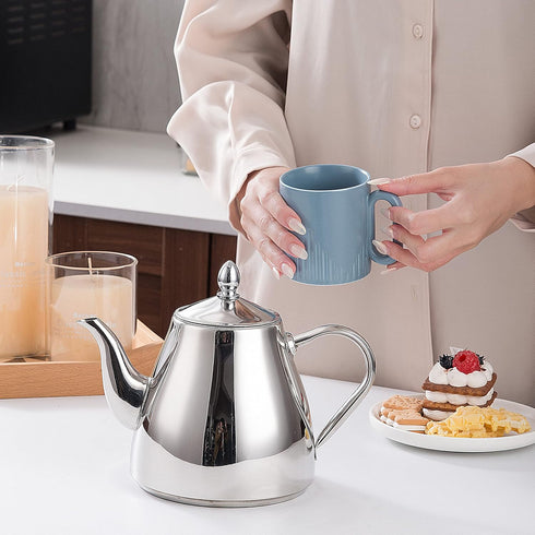 SANQIAHOME Stainless Steel Teapot Coffee Servers 1200ml...