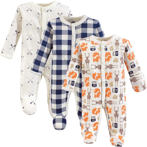 Hudson Baby Baby Girls' Cotton Preemie Sleep and Play...