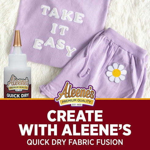 Aleene's Quick Dry fabric Fusion Permanent Fabric Adhesive, 4-Ounce...