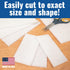 10 Pack of White Non Scratch Non-Woven Pads for Cleaning/Polishing and Multi Purpose Use in Your Home •Workshop or DIY Garage Shop Made in The USA...