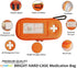 Double Epipen Carry Case - Hardcase Insulated Medication Bag - Bright Orange Epipen Holder, Highly Visible and Noticeable Medical Case for Emergen...