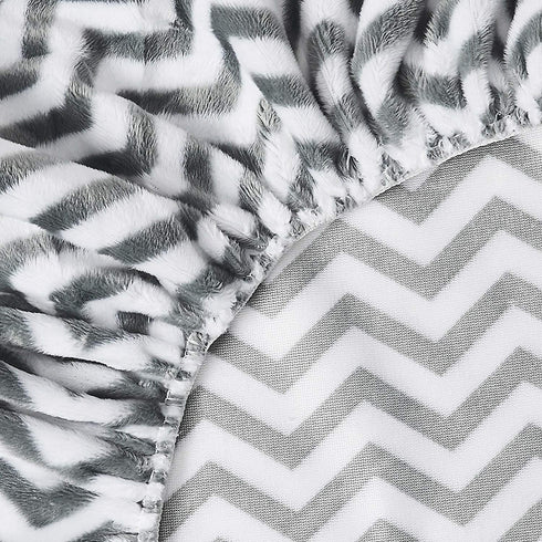 American Baby Company 2 Pack Heavenly Soft Chenille Fitted Contoured Changing Pad Cover, Chevron, for Boys and Girls...