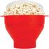 Microwave Popcorn Popper with Lids - Silicone - No Oil or Butter Required - Collapsible Bowls - BPA-Free Container - Movie Night Supplies - Red...