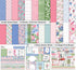 Inkdotpot Pastel Floral Collection Double,Sided Scrapbook Paper Kit Cardstock 12"x12" Card Making Paper Pack of with Sticker Sheet - 16 Pages - Pa...