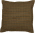 Tea Cabin Rustic 12"x12" Patchwork Pillow Green Thanksgiving Cotton Square Bedroom Decor...