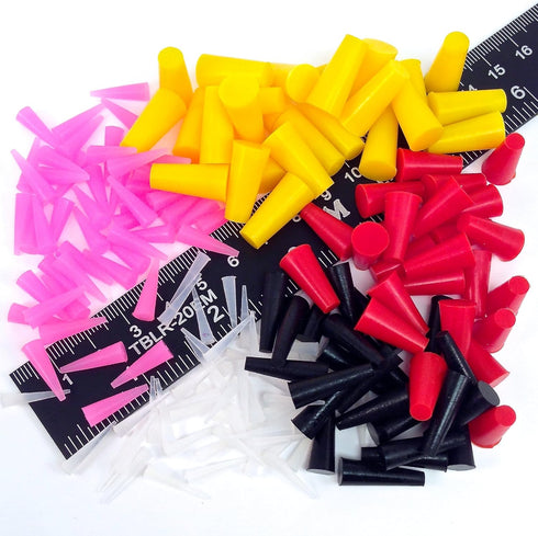 350pc Ultra Precision High Temp Silicone Rubber Plug & Cap Kit Powder Coating Custom Paint Supplies...