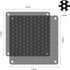 120mm Fan Dust Filter PC, 10Pack PVC Computer Dust Filter Mesh Dustproof Case Cover PC Cooler Fan Filter Grills with 40pcs Screws for Computer Coo...