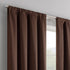 ECLIPSE Kendall Modern Blackout Thermal Rod Pocket Window Curtain for Bedroom or Living Room (1 Panel), 42 X 54, Chocolate...