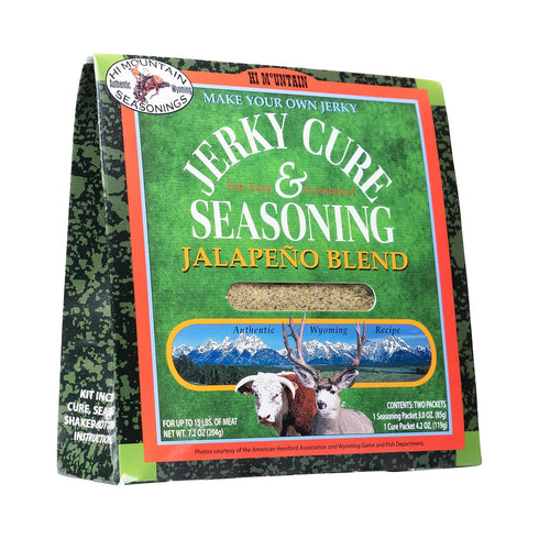 Hi Mountain Jerky Seasoning and Cure Kit - JALAPENO BLEND. Create Delicious & Flavorful Jerky at Home (1 Box)...